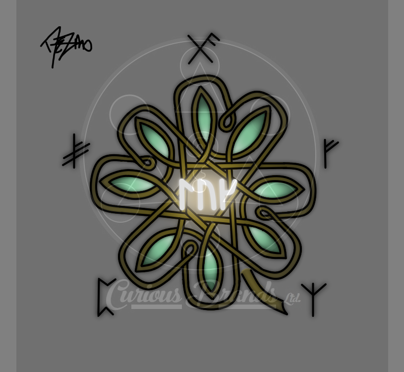 Lucky Rune Clover | 8" x 8" Print