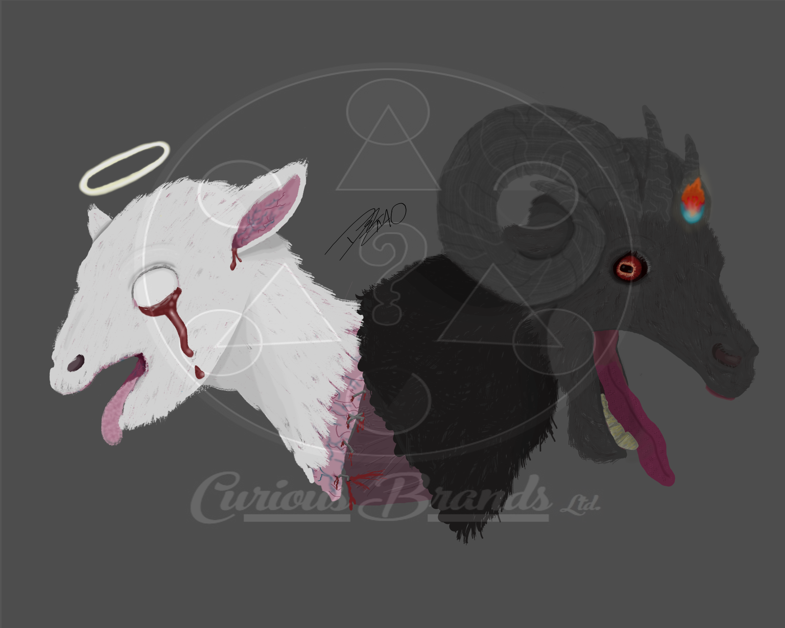 Sheep go to Heaven;Goats go to Hell | 8" x 10" Print
